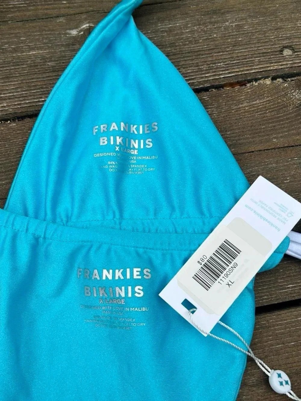 NWT’s Frankie’s Bikini Tia Shine String Bikini Set